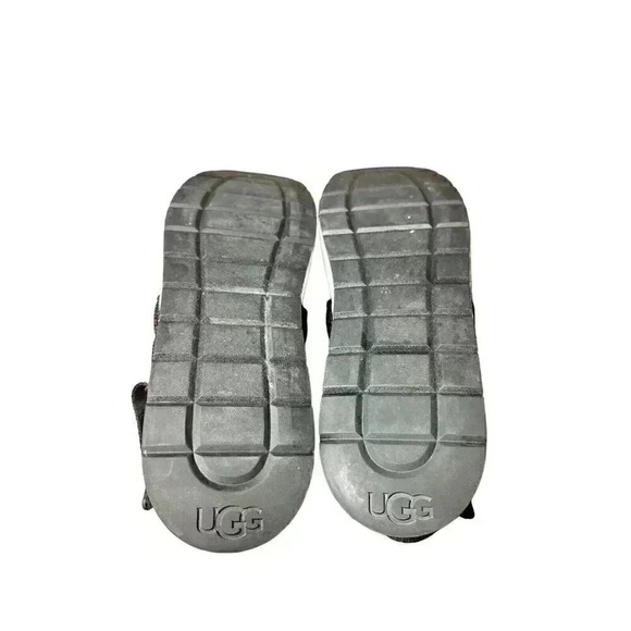 UGG Nell Women's Sandal Platform Comfort Black/White Sz 10 11117277 - Picture 5 of 11